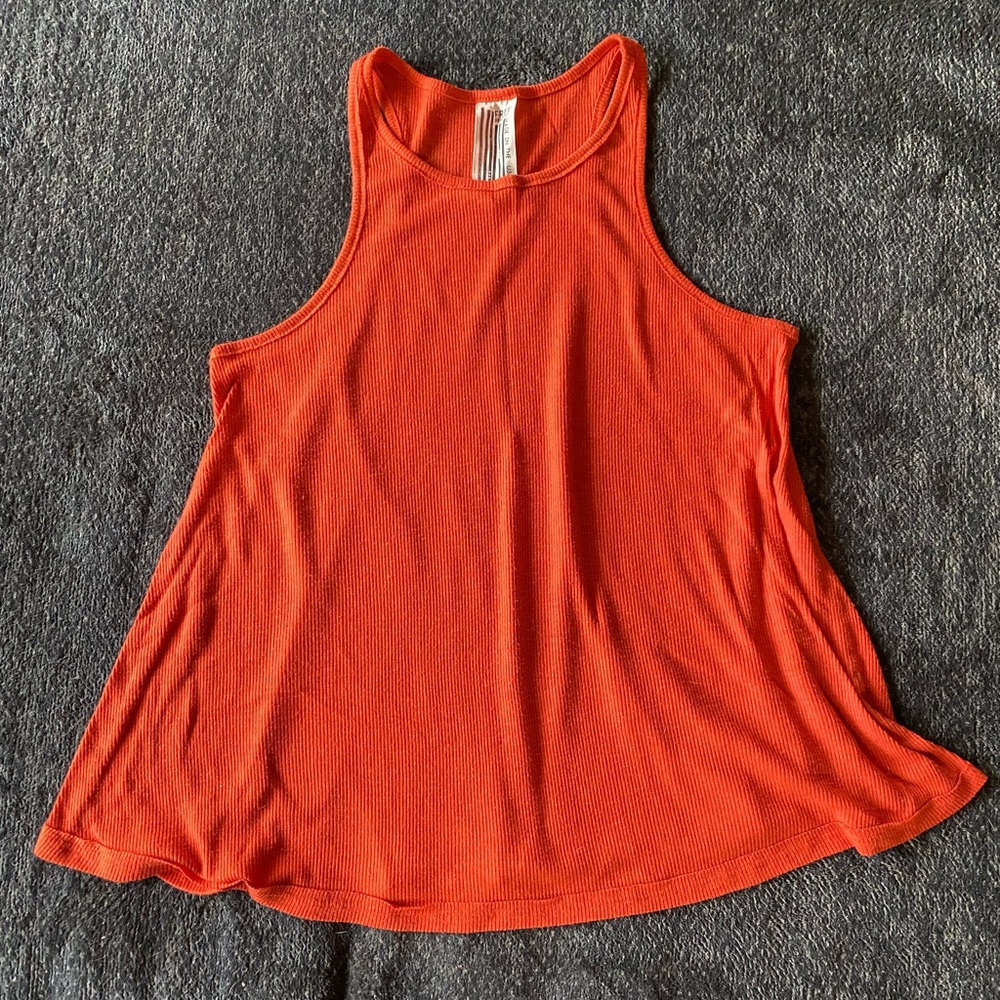 Free People Fiery Red Tank Top